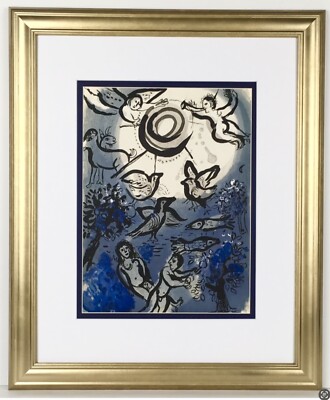 Marc Chagall 1960 Original Lithograph “Creation” Framed COA | eBay