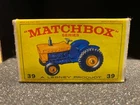 Matchbox Lesney No 39  FORD TRACTOR Empty Repro E Style Box