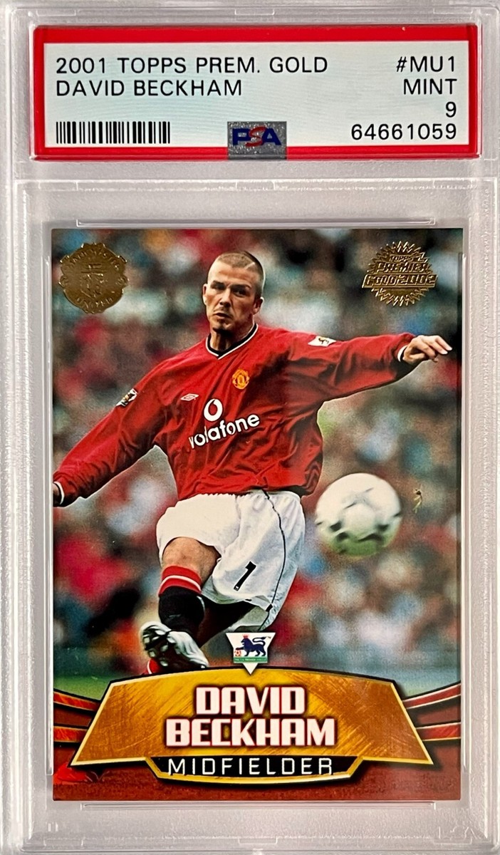 2001 Topps Premier Gold Manchester United #MU1 David Beckham PSA