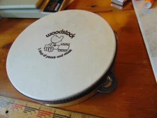 Older Woodstock tambourine- 7 1/2" across- VG condition
