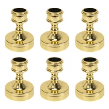 6PCS Candle Holders Decorative Taper Candles Candlestick Holder Wedding Dinning