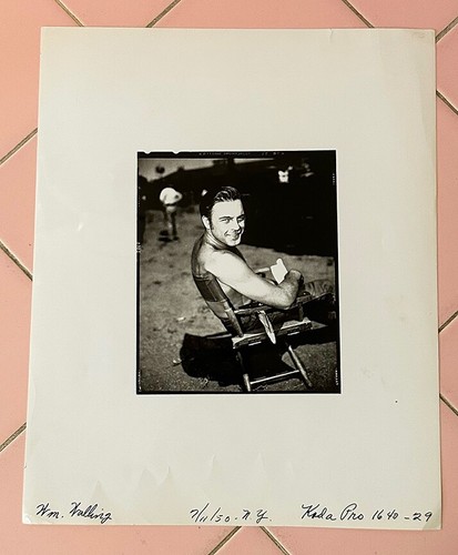 1950 Photo Actor Scott Brady 1924-1985 by Photographer William Walling Signed - Picture 7 of 7