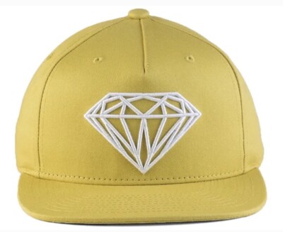 Diamond Supply Brilliant Yellow Snapback Cap