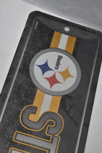Pittsburgh Steelers St Wall Plaque Sign 14-5/8" x 3-7/8" NFL Team Home Decor - 第 3/6 張圖片