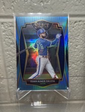 2021 Panini Select Premier Carolina Blue Prizm /35 Isiah Kiner-Falefa #180 Texas