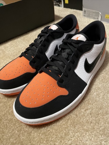 Jordan 1 Low Golf Shattered Backboard Black Orange DD9315-800 Men's Size 10.5 - 第 1/7 張圖片