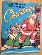 THE NIGHT BEFORE CHRISTMAS-1941-SAALFIELD #2904-ETHEL HAYS ILLUST. NEAT & CLEAN