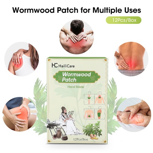 60pcs Knee Plaster Sticker Wormwood Extract Knee Pain Joint Ache Relief Patches - Picture 4 of 14