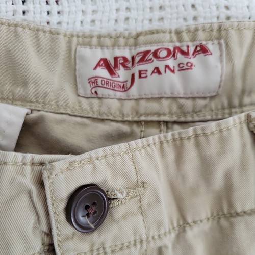 The Original Arizona Jeans Co. Cargo Shorts Khaki Tan Men's Size 40 Inseam 10 In - Picture 3 of 9