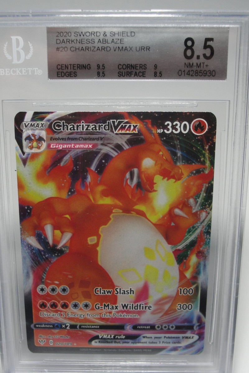 2020 Pokemon Sword & Shield Darkness Ablaze Charizard VMAX #20 BGS