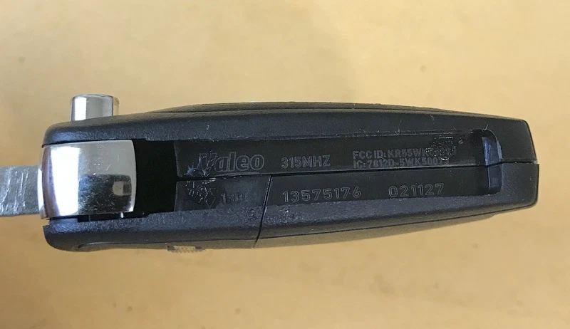 OEM GM CHEVROLET MALIBU IMPALA SONIC LLAVE ABATIBLE MANDO A DISTANCIA SIN LLAVE KR55WK50073 Foto 4 de 4