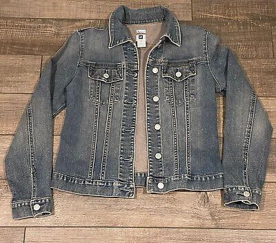 Vintage Woman's Gap Factory Store Denim Jean Jacket Rn 54023