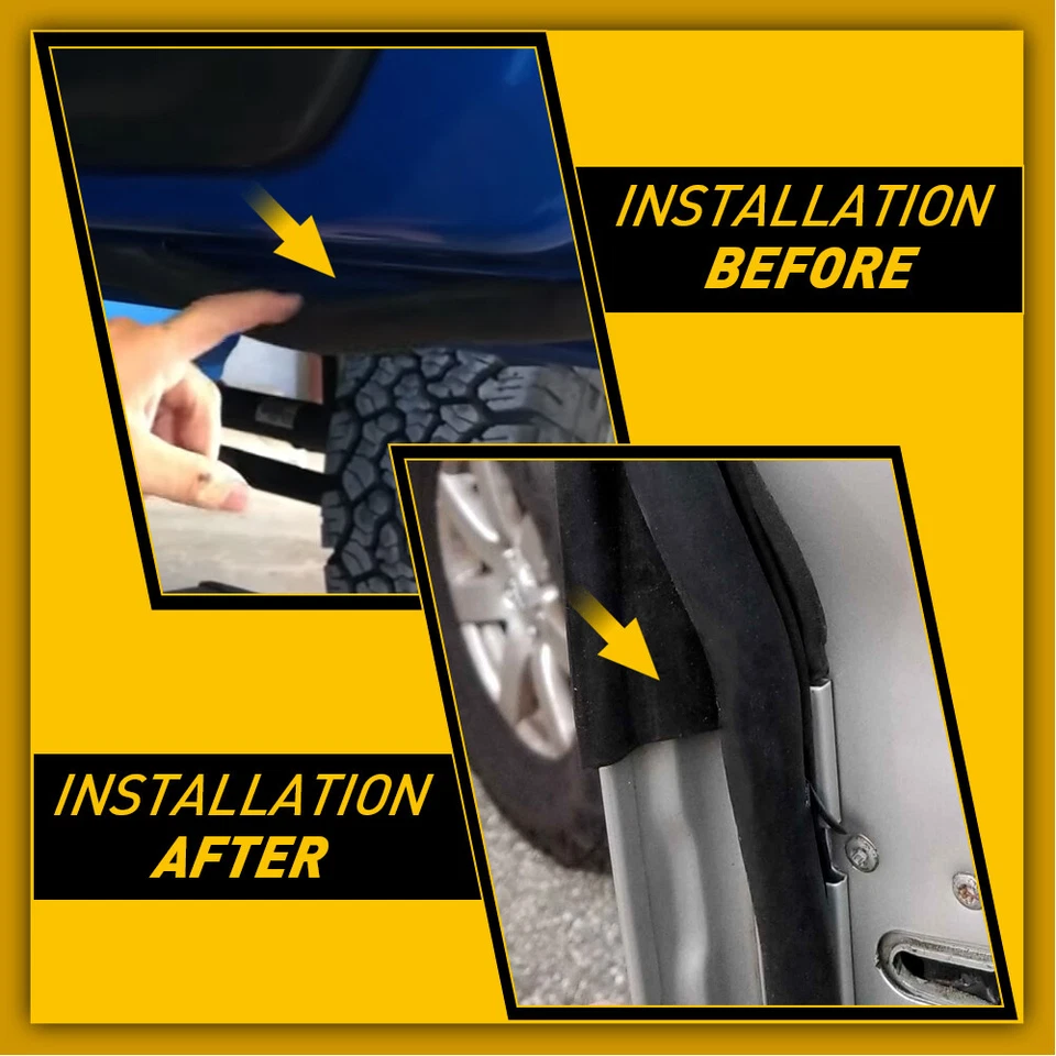 Para 2007-2018 Jeep Wrangler porta dianteira JK vedação tira meteorológica LH RH conjunto de 2 - Imagem 3 de 4