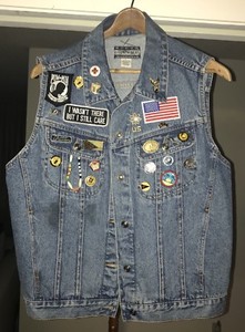 jean jacket pins and patches