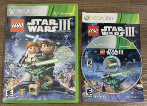 LEGO Star Wars III The Clone Wars Xbox 360 complet avec hits manuels platine - Photo 1/8