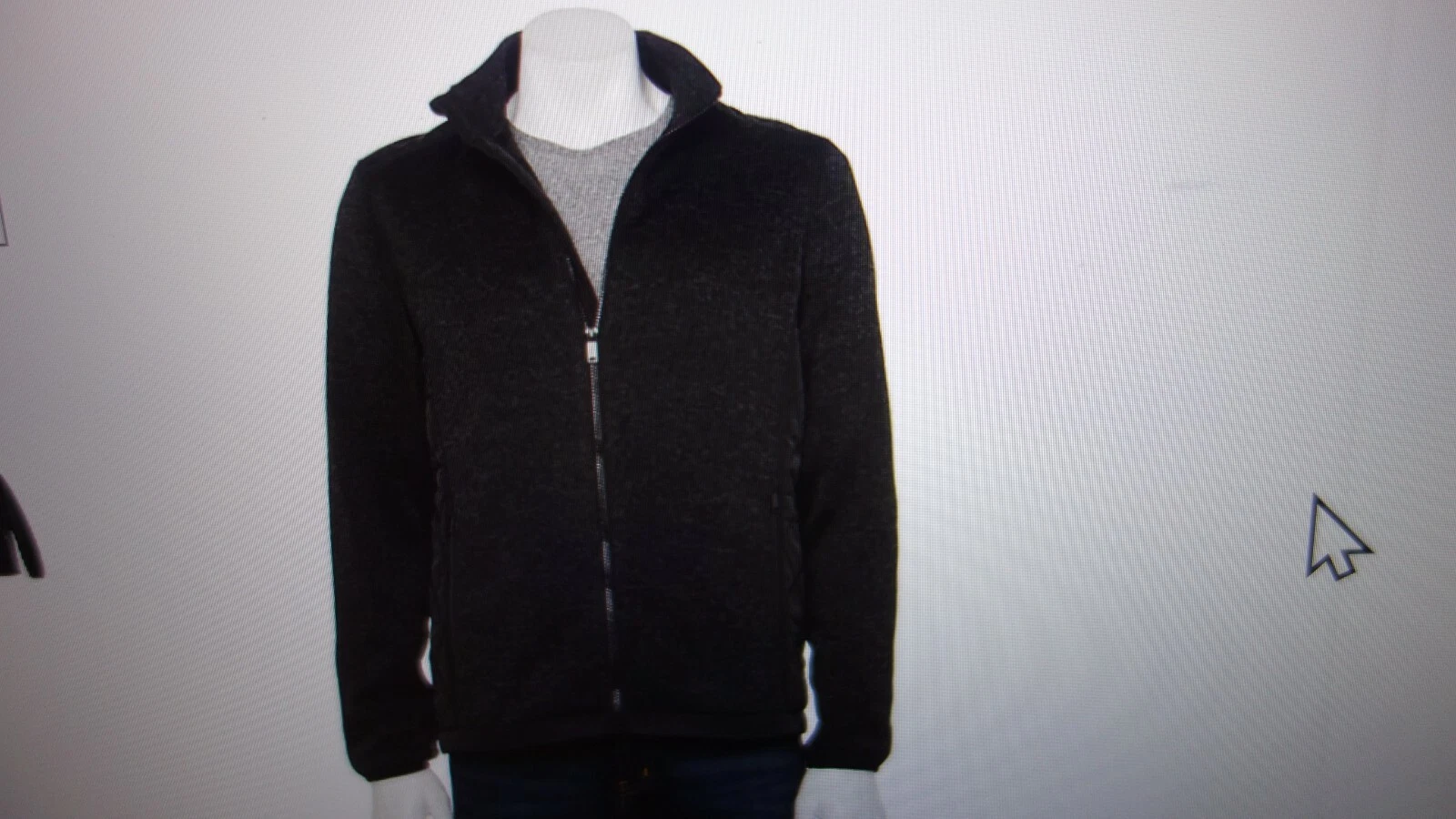 Men's Apt. 9® Sherpa-Lined Sweater Fleece Jacket M Charcoal Heather $80