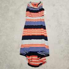 ALYX Dress Women's Medium Striped Midi Hi Lo Dress Momcore