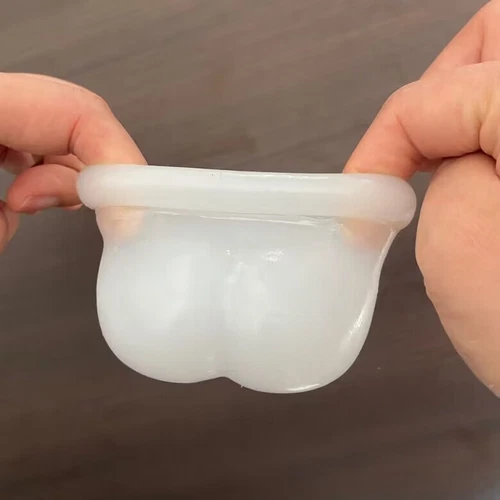 Silicone Chastity Cage Ball Bag Scrotal Restraints Testicles Stretcher for Male - Picture 15 of 35