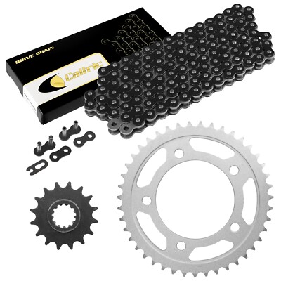 Black Drive Chain And Sprocket Kit for Honda CBR900RR 1993-1999 525-Chain