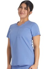 Dickies Balance Scrubs Notched V-Neck Top DK671 CIE Ciel Free Shipping
