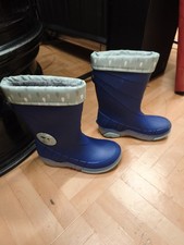 Jzngen Gummistiefel Gefüttert Gr.24 BLAU Gum...