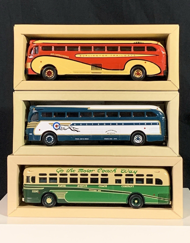 Corgi Classics Vintage Buses USA Lot of 3 w/COAs & Original Boxes