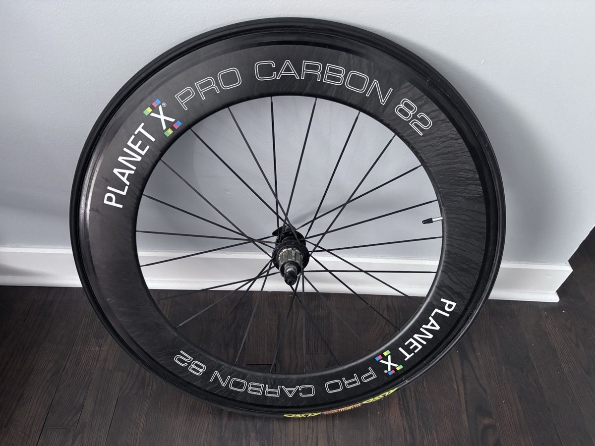 PLANET-X カーボン チューブラー フロント ホイール TNI 700c Planet X Pro Carbon 50 & 82 700C Carbon Tubular Road Bike Wheel