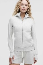 New with tags Lululemon Light Grey athletic scuba Full-Zip Hoodie