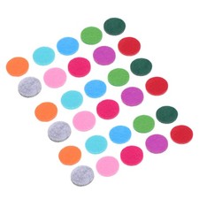  100 pezzi 17.5mm feltro di ricambio per 25mm collana pendente ciondolo olio