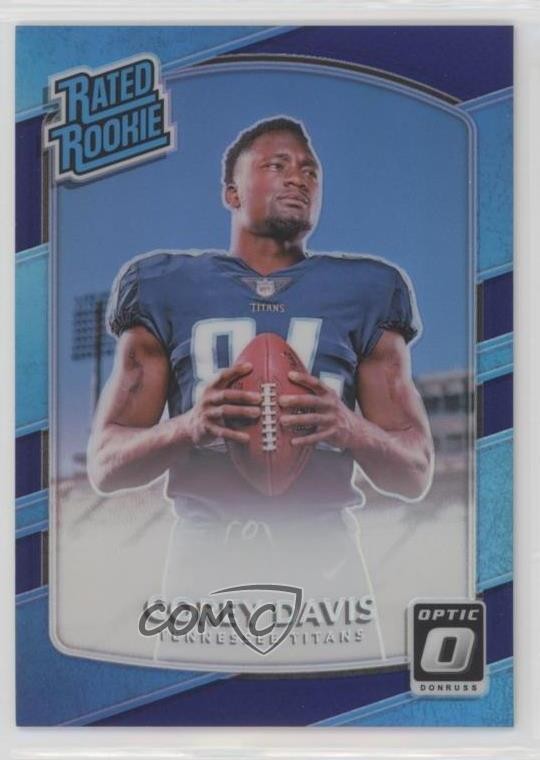 2017 Donruss Optic Rated Purple Prizm 37/50 Corey Davis #166 Rookie RC 6wp