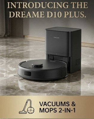 Smart Robot Vacuum & Mop D10 Plus   5000Pa - Smart Pathfinder 