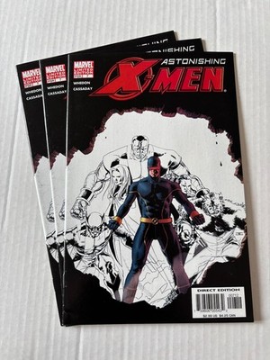 Astonishing X-Men #7 PSR Promo Variant Lot of 3 Whedon Cassaday Marvel 2004