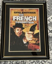 Gene Hackman Signed French Connection Autographed 11x17 Poster Framed Beckett