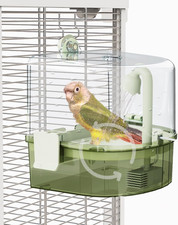Automatic Bird Baths for Cage Indoor Parakeet Bath with Pump, Bird Shower with
