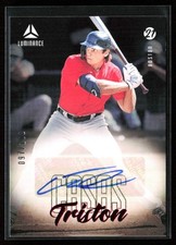 Triston Casas 2021 Panini Chronicles Luminance Red Auto #LA-TC Boston Red Sox
