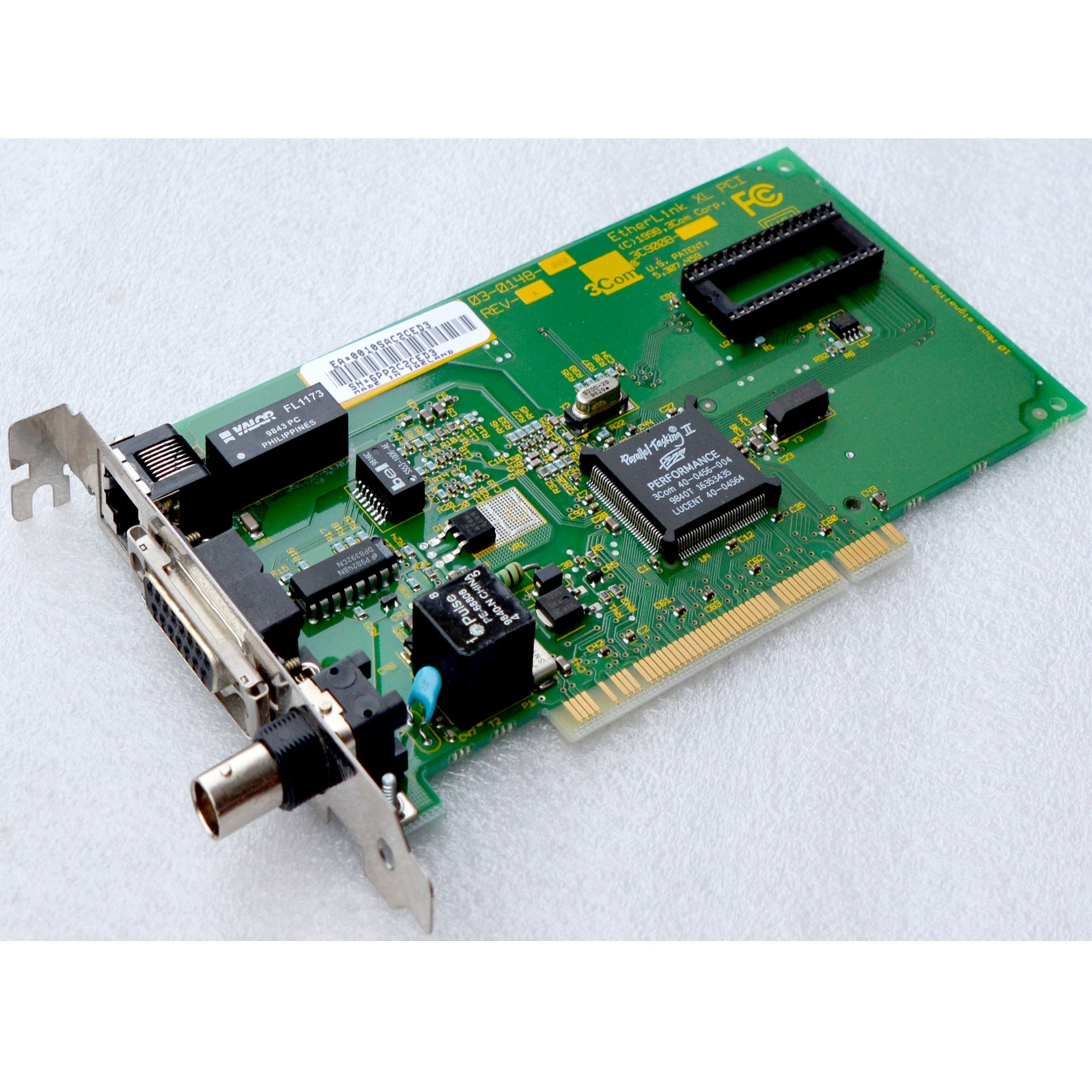 3Com 3C900B Combo Network Card PCI Ethernet RJ-45 BNC Twisted Pair RJ 45 M191