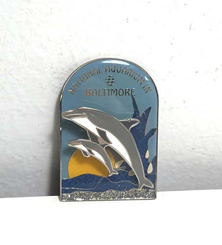 Refrigerator Fridge Magnet National Aquarium Baltimore Souvenir 3D Dolphin Blue