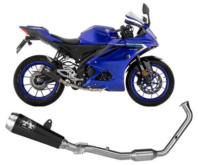 Arrow PROR Dark Nichrom Komplett Auspuff No Homologated YAMAHA R125 2025 2026