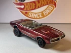 Hot Wheels Redline Custom Firebird - Red - Champagne Int - HK - 1968