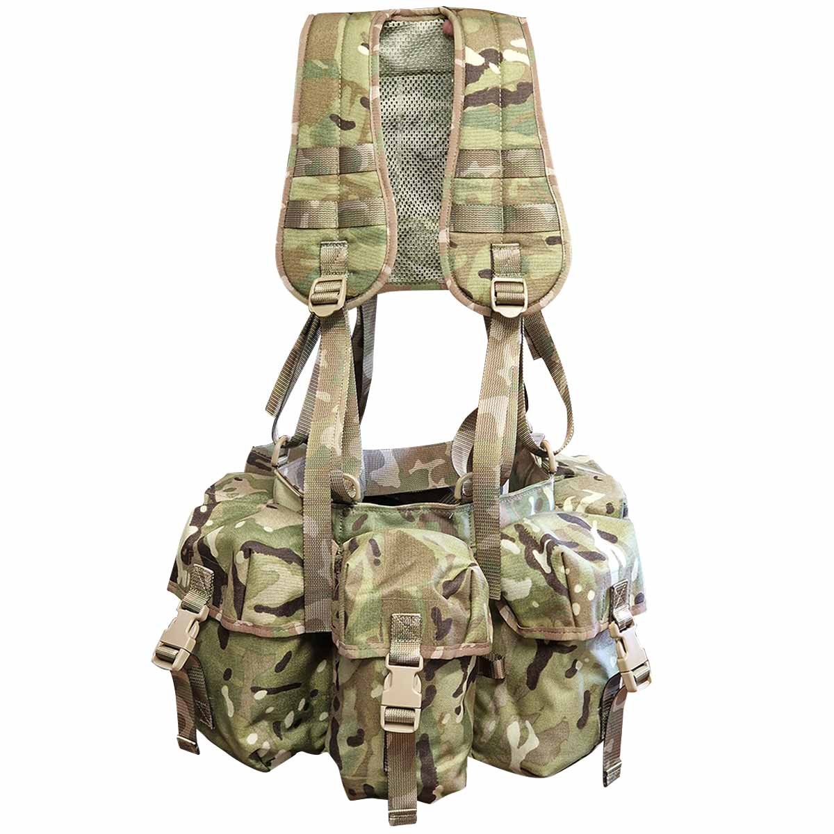 British Army PLCE Airborne SAS Para Webbing Yoke Set MTP Multicam