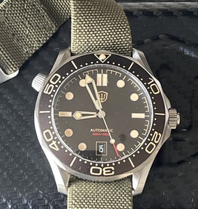 Watchdives WD007 42mm Titanium Automatic Dive Watch NTTD NH35 Date James Bond