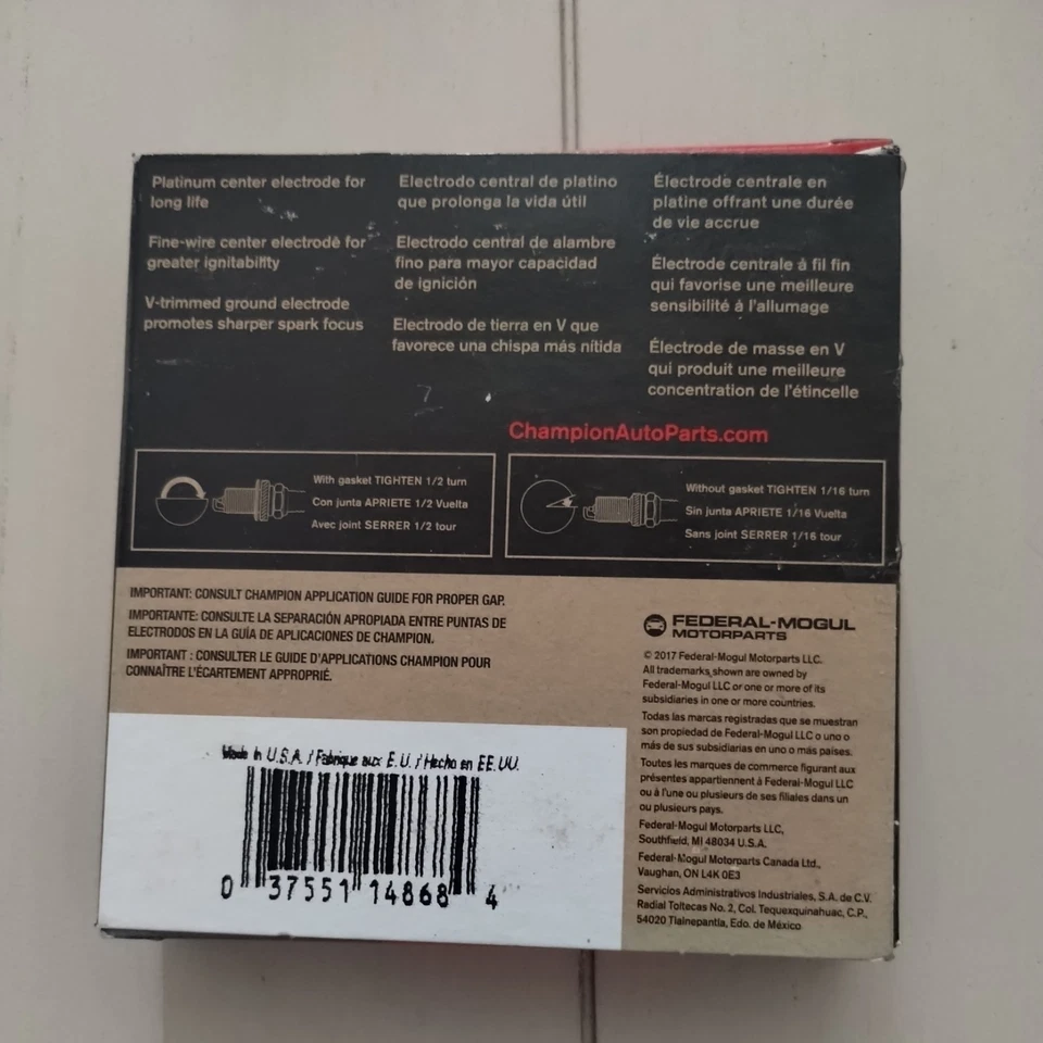 (4pk) Champion Spark Plug 3570 fits Chevrolet Malibu 2013-2015 L4-2.5L - Image 2 of 4