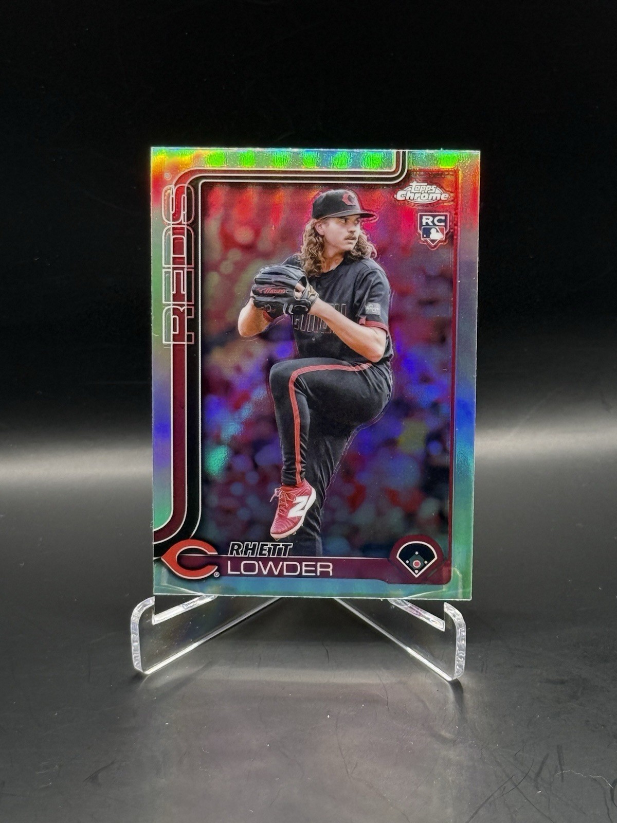 2025 Topps Chrome Rhett Lowder Rookie Refractor RC #147 Reds