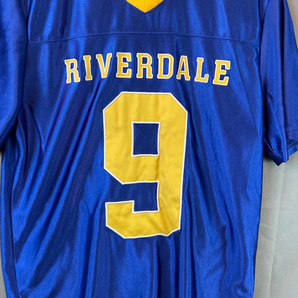 Riverdale High Football Youth Jersey #9 Blue Yellow Size M/L Polyester - Image 2 of 4