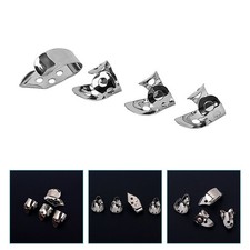 4 Pcs Metal Thumb Pick Guitar Plektrum Fingerpicks Gitarre