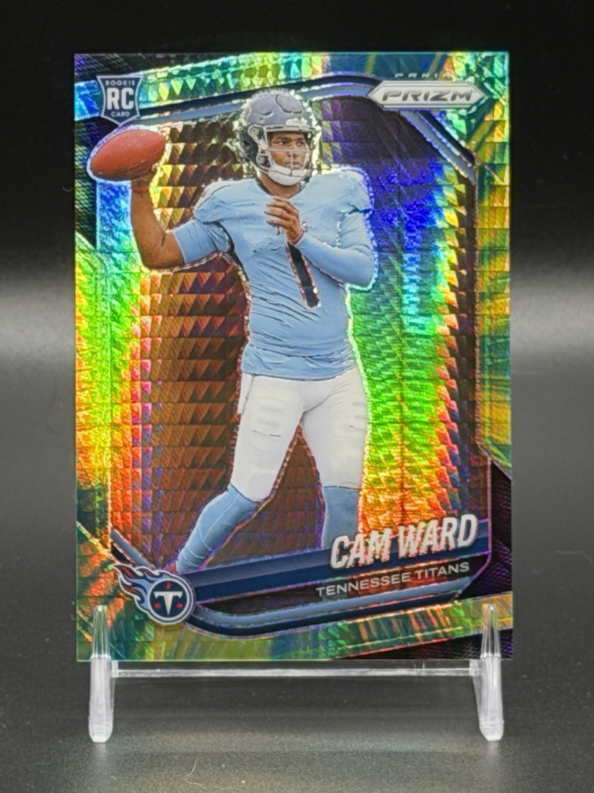 2025 Panini Prizm Hyper Prizm Cam Ward /200 RC #352 Rookie Tennessee Titans