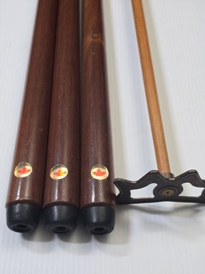 4 Pieces - 3 Dufferin Pool Cues One piece 1 x 19oz & 2 x 20oz Plus Bridge -Read!