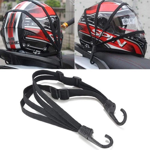 Elastico con gancio, set da 6 tenditori per bagagli, 55 cm, cinghie di tensione regolabili, elastico extra forte, per bicicletta, auto, moto