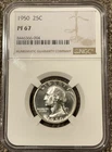 1950 Washington Silver Proof Quarter 25c NGC PF67 #8446366-004 Free Shipping