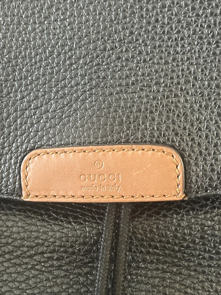 Mochila Gucci Animalier Web Grande Cuero Negro Foto 2 de 4